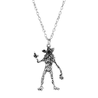 Stranger Things Inspired 4-Piece Jewelry Collection: Alphabet Wall, Demogorgon & "Friends Don't Lie" Charms