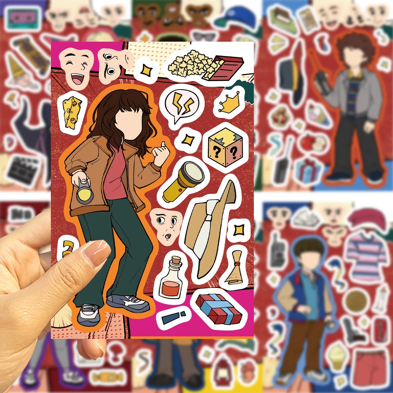 Stranger Things Dress-Up Character Sticker Packs