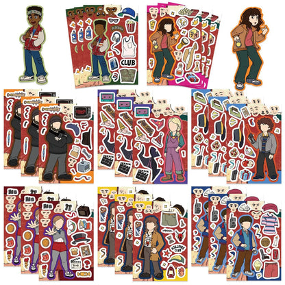 Stranger Things Dress-Up Character Sticker Packs
