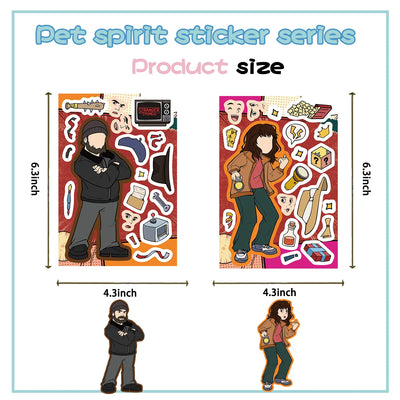 Stranger Things Dress-Up Character Sticker Packs