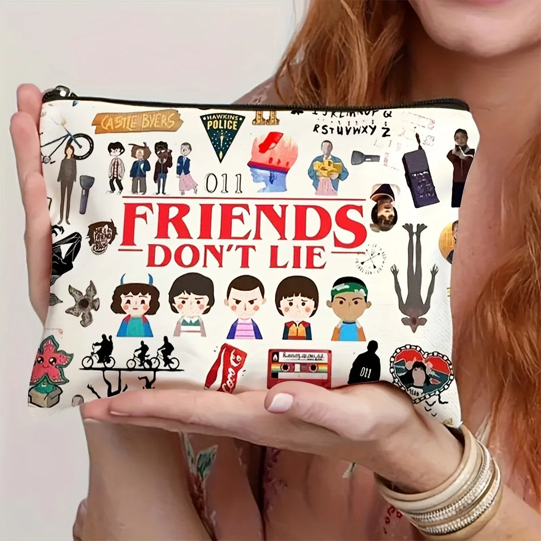 Stranger Things "Friends Don't Lie" Multifunctional Cosmetic Travel Bag