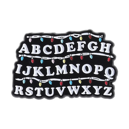 Stranger Things Iconic Enamel Pin Collection - Demogorgon, Alphabet Wall, & Adopt Me Designs