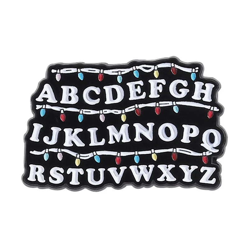 Stranger Things Iconic Enamel Pin Collection - Demogorgon, Alphabet Wall, & Adopt Me Designs