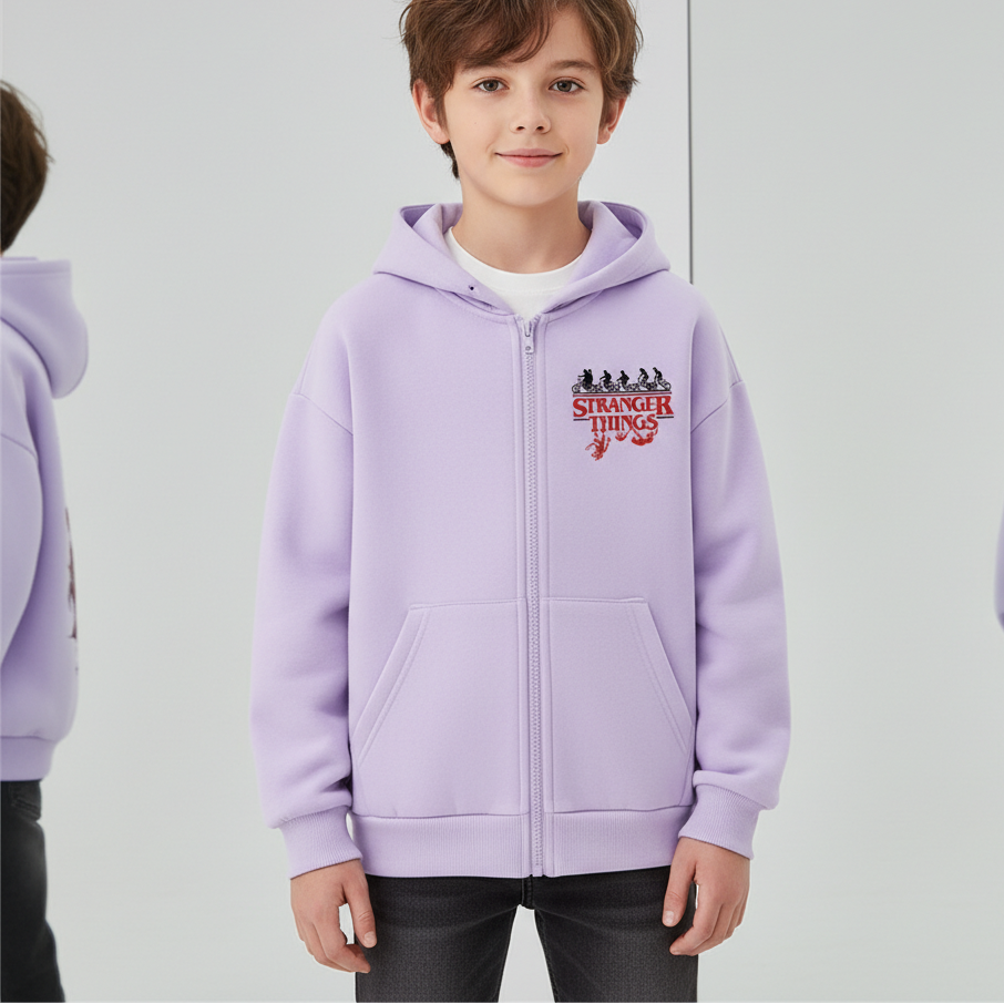 Stranger Things The Upside Down 1983 Inspired Kids Hoodie Family Matching