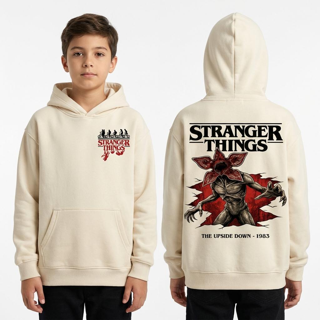 Stranger Things The Upside Down 1983 Inspired Kids Hoodie Family Matching