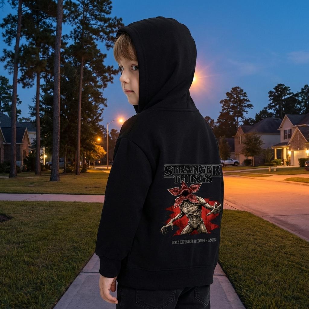 Stranger Things The Upside Down 1983 Inspired Kids Hoodie Family Matching
