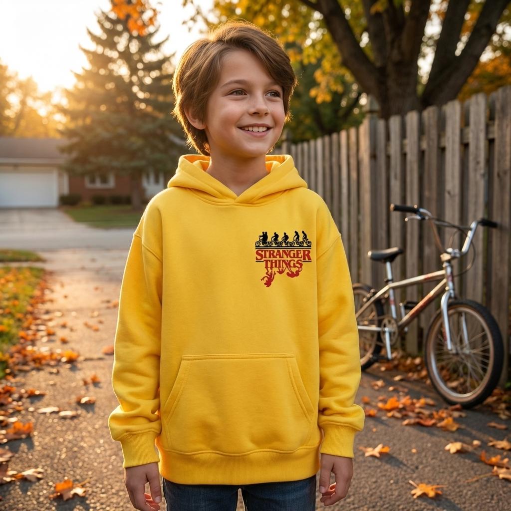 Stranger Things The Upside Down 1983 Inspired Kids Hoodie Family Matching