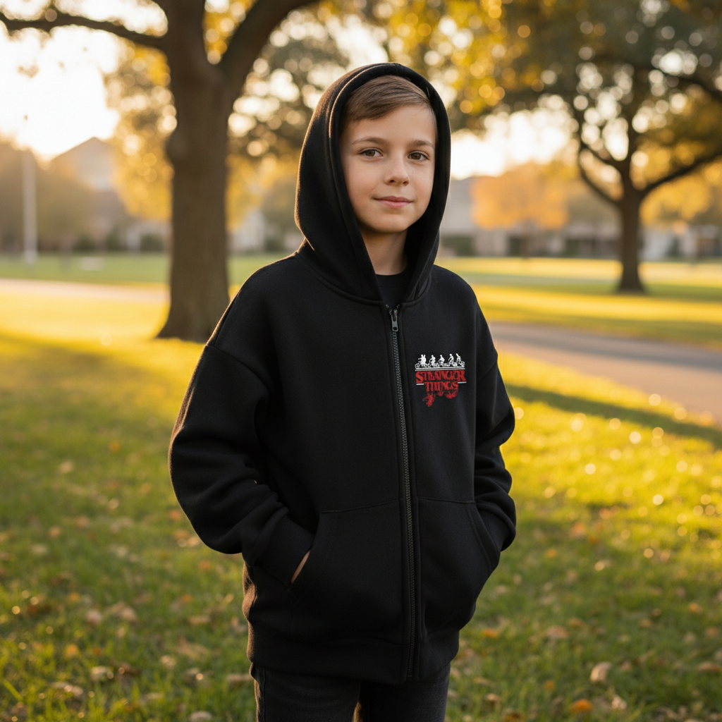 Stranger Things The Upside Down Unisex Zipper Hoodie