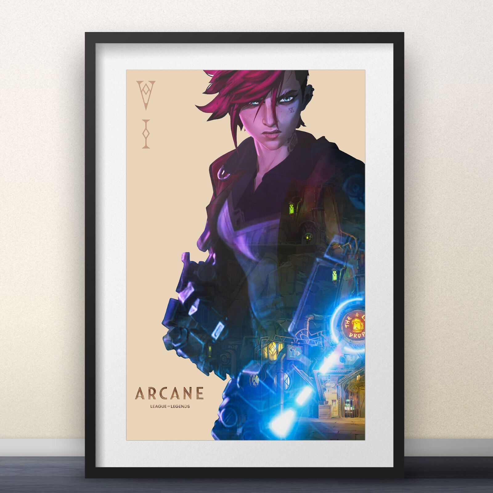 Arcane Custom Jinx, Vi, Caitlyn Posters