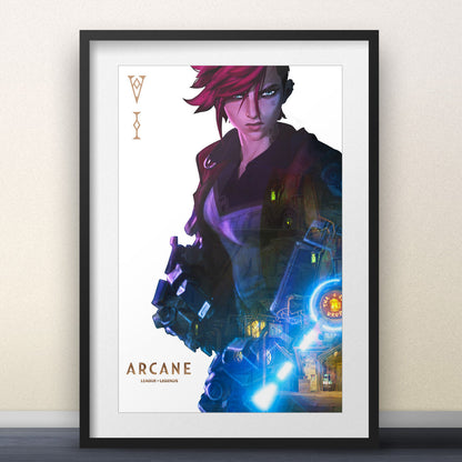 Arcane Custom Jinx, Vi, Caitlyn Posters