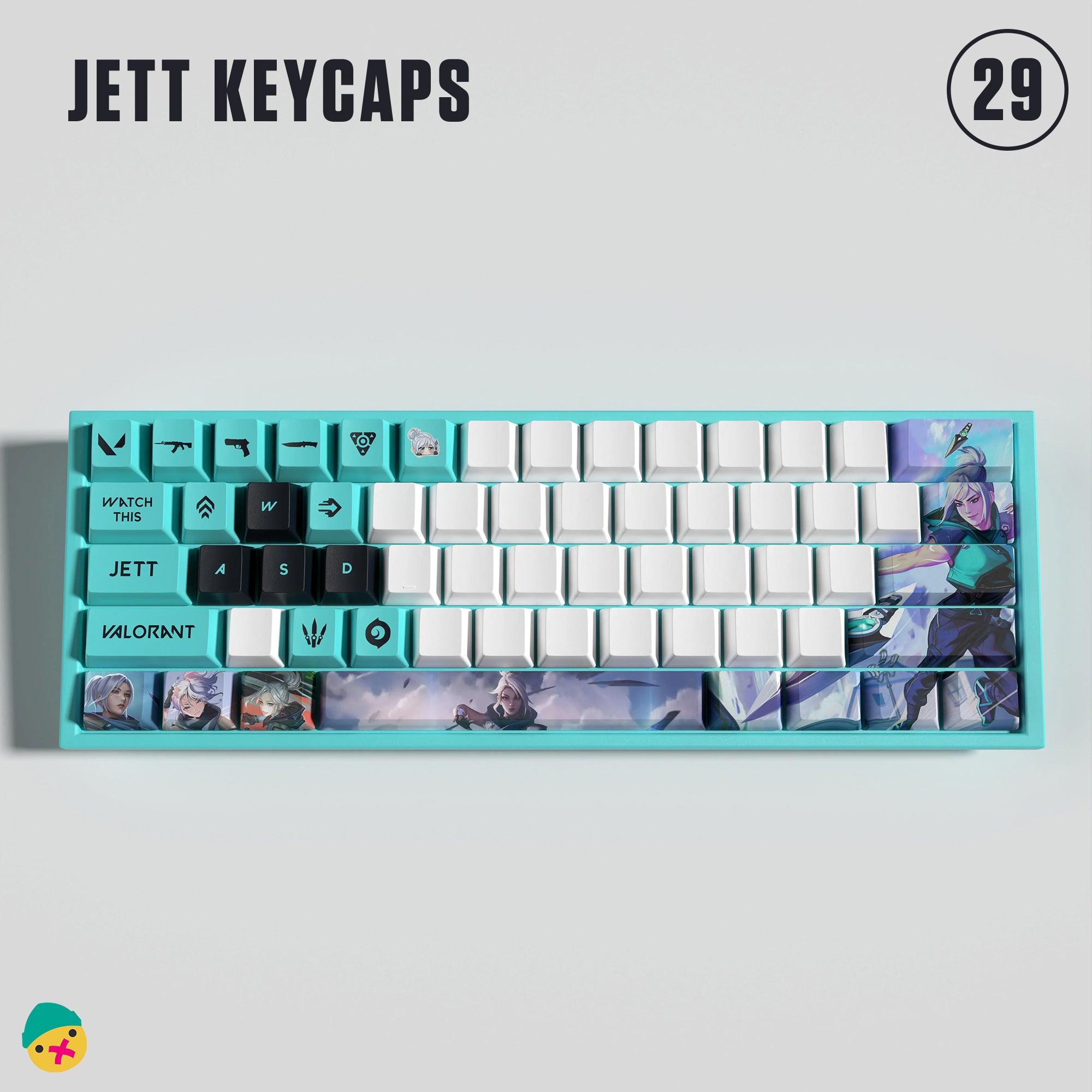 Jett Custom 29 Keycaps - HozNext