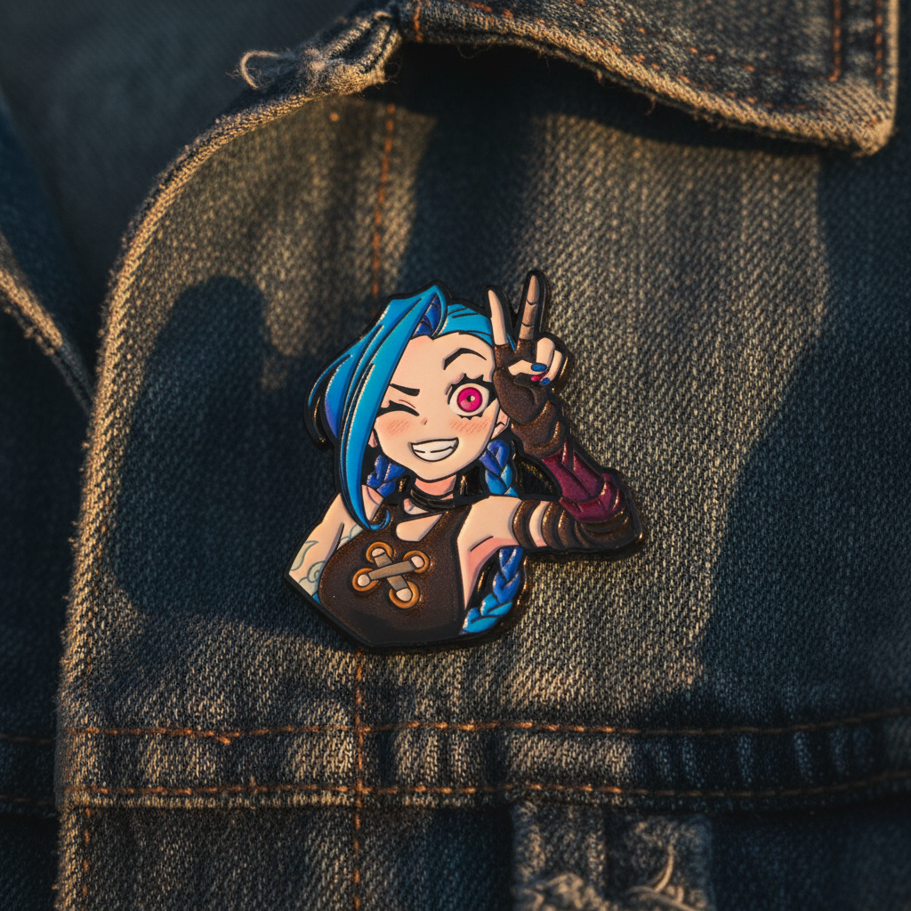 Jinx Enamel Pin Set – Arcane-Inspired Brooch