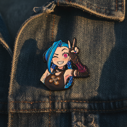 Jinx Enamel Pin Set – Arcane-Inspired Brooch