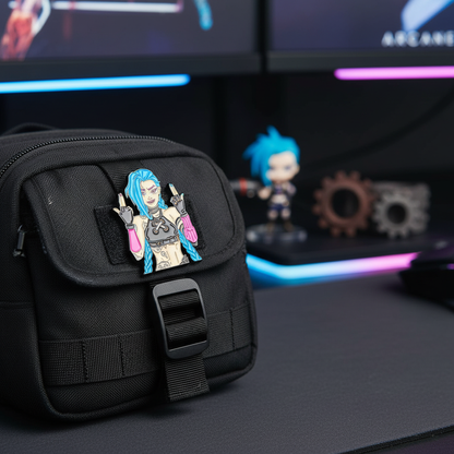 Badass Jinx Enamel Pin – Arcane-Inspired Rebel Lapel Brooch