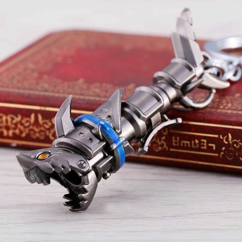 Jinx Fishbone Canonn Weapon Keychain - Jinx Rocket Launcher Necklace