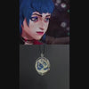 Muat dan putar video di penampil Galeri, Arcane Blue Rose Necklace - Jinx and Ekko Necklace